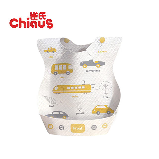 washable baby bibs with cute pattern printing used for eating