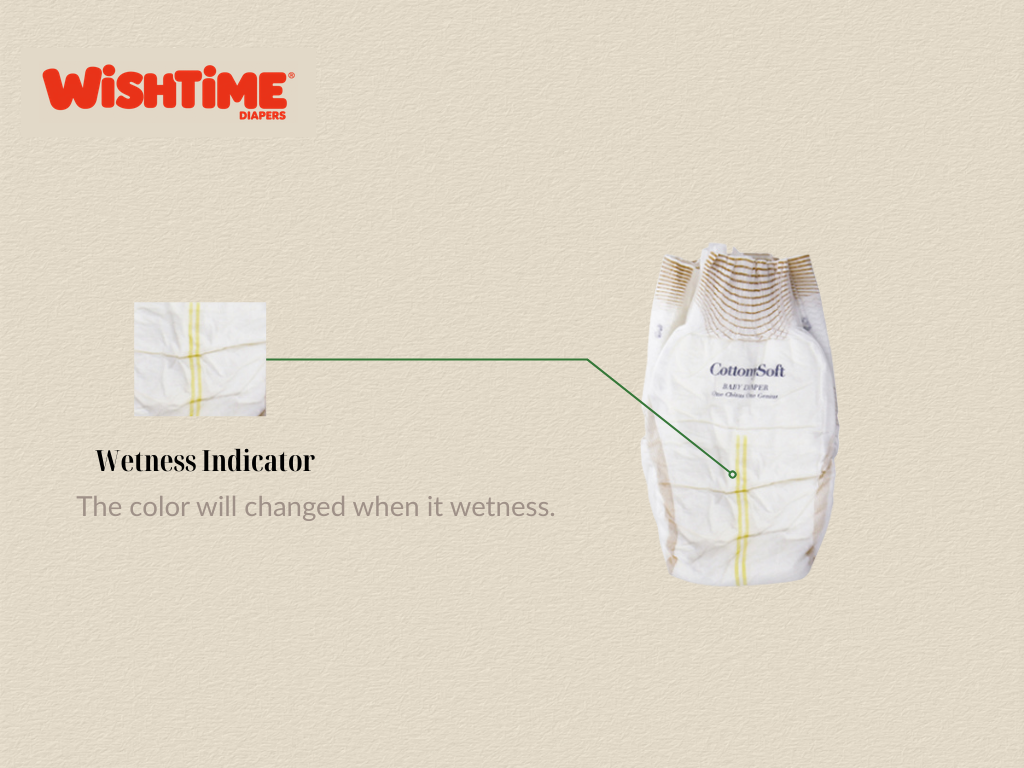 wetness indicator in diapers Wetness Indicator in disposable diapers that can tell you need to have a diaper change