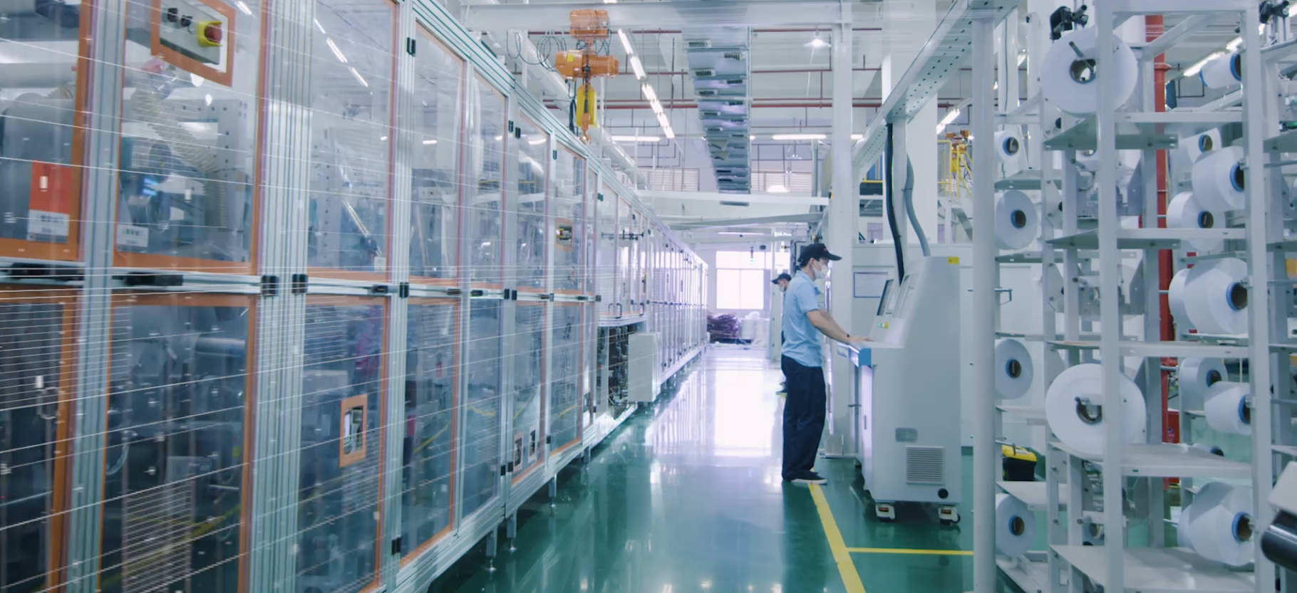 the production line of chenrui baby diapers manufacturer