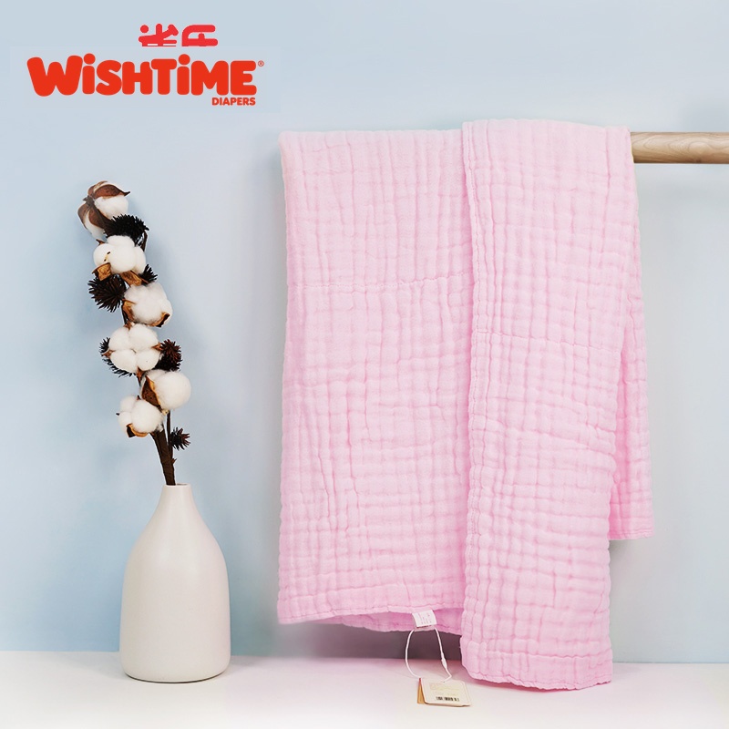 Pink baby bath towel product show