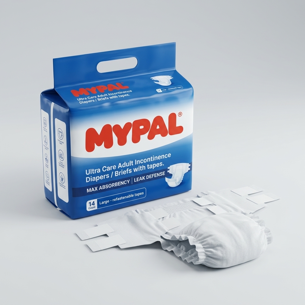 Adult Diaper with High Absorbency Topsheet