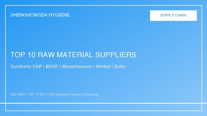 Top 10 diaper raw material suppliers supply chain matrix