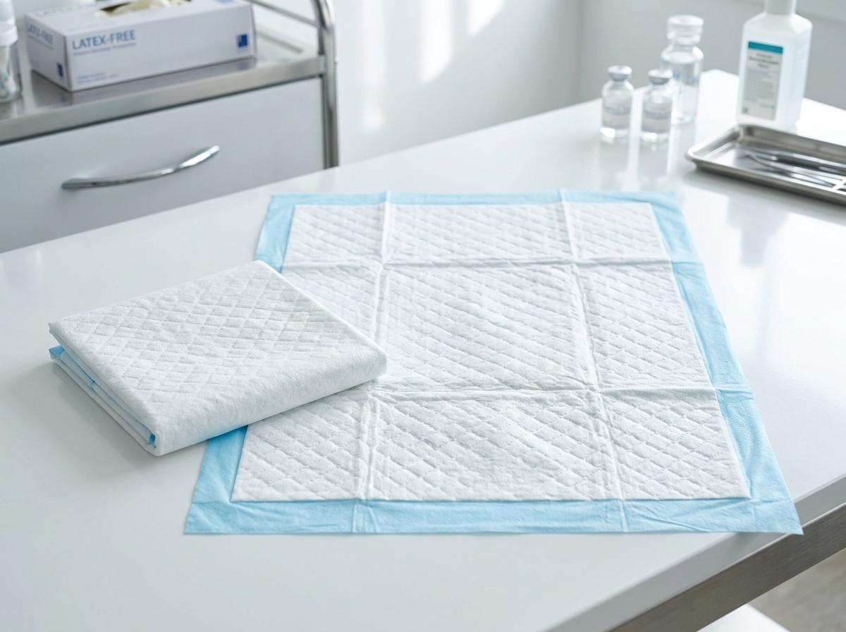 Cross section diagram of 6-layer heavy duty absorbent puppy training pad