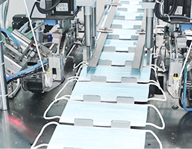 Quality inspection station for medical mask production
