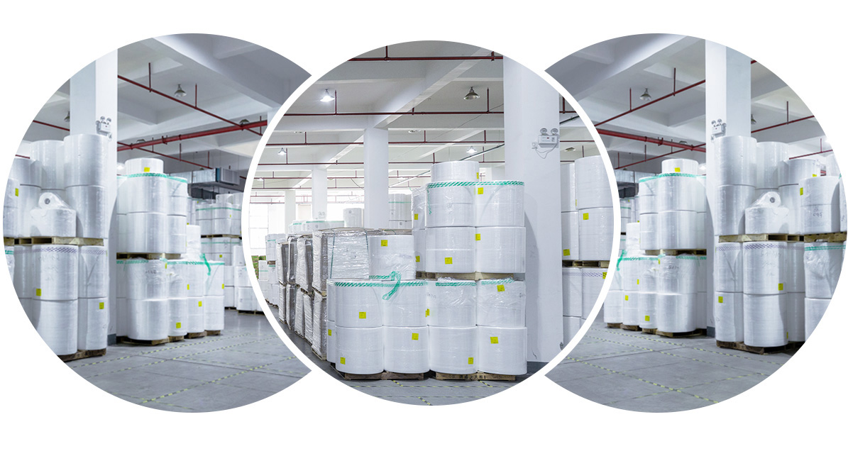 Chenrui (Fujian) Industry and Trade Co., Ltd. raw material warehouse — global supplier network and premium quality materials storage for OEM hygiene product manufacturing