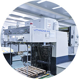 Komori multi-color printing production