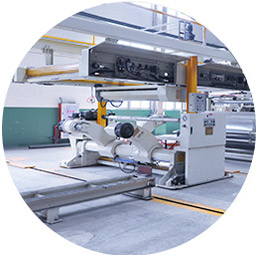 Five-layer corrugated cardboard production line