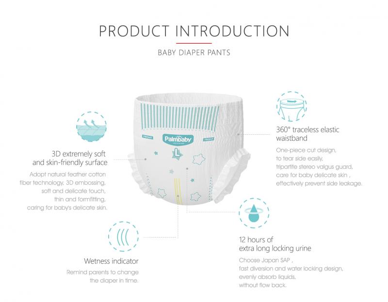 Private Label Diaper Manufacturer Disposable Palmbaby Training
