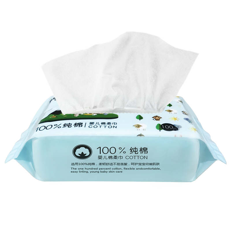 Palmbaby Cotton Soft Tissue for Dry and Wet Use - OEM Dry Tissue
