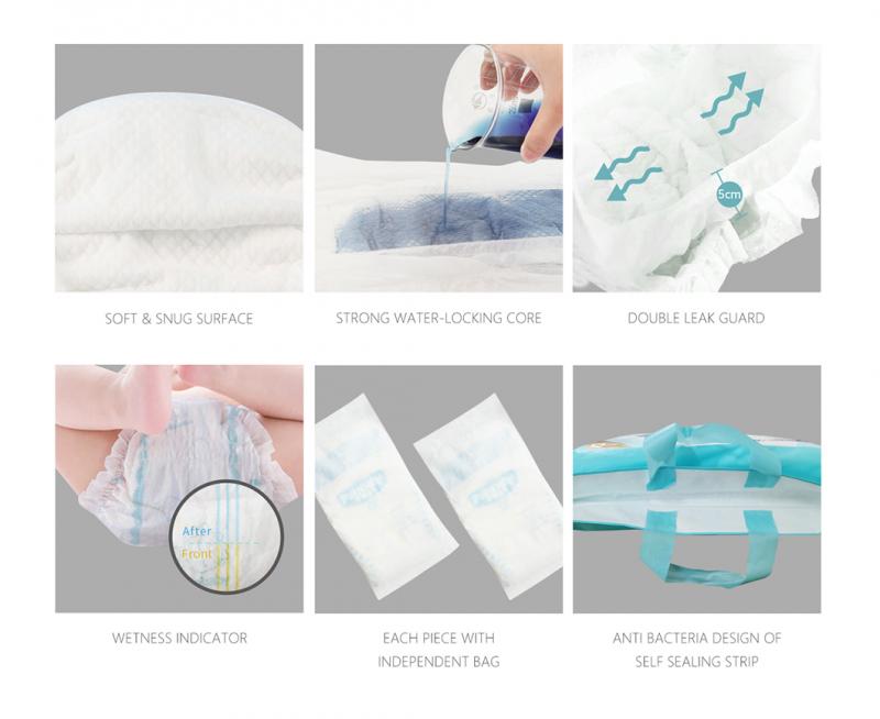 Medical Grade Top Quality Baby Diaper Pant OEM Service Baby
