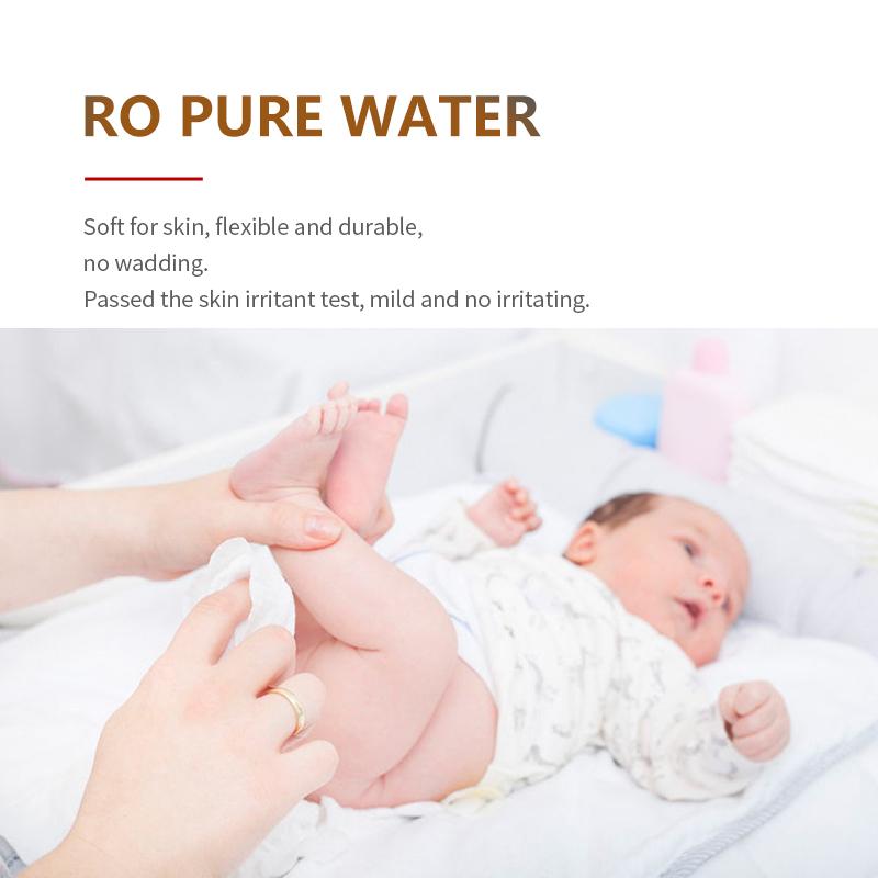 Wet Wipes Suppliers RO Pure Water Baby Wipes 80PCS Soft Water Baby Wipes