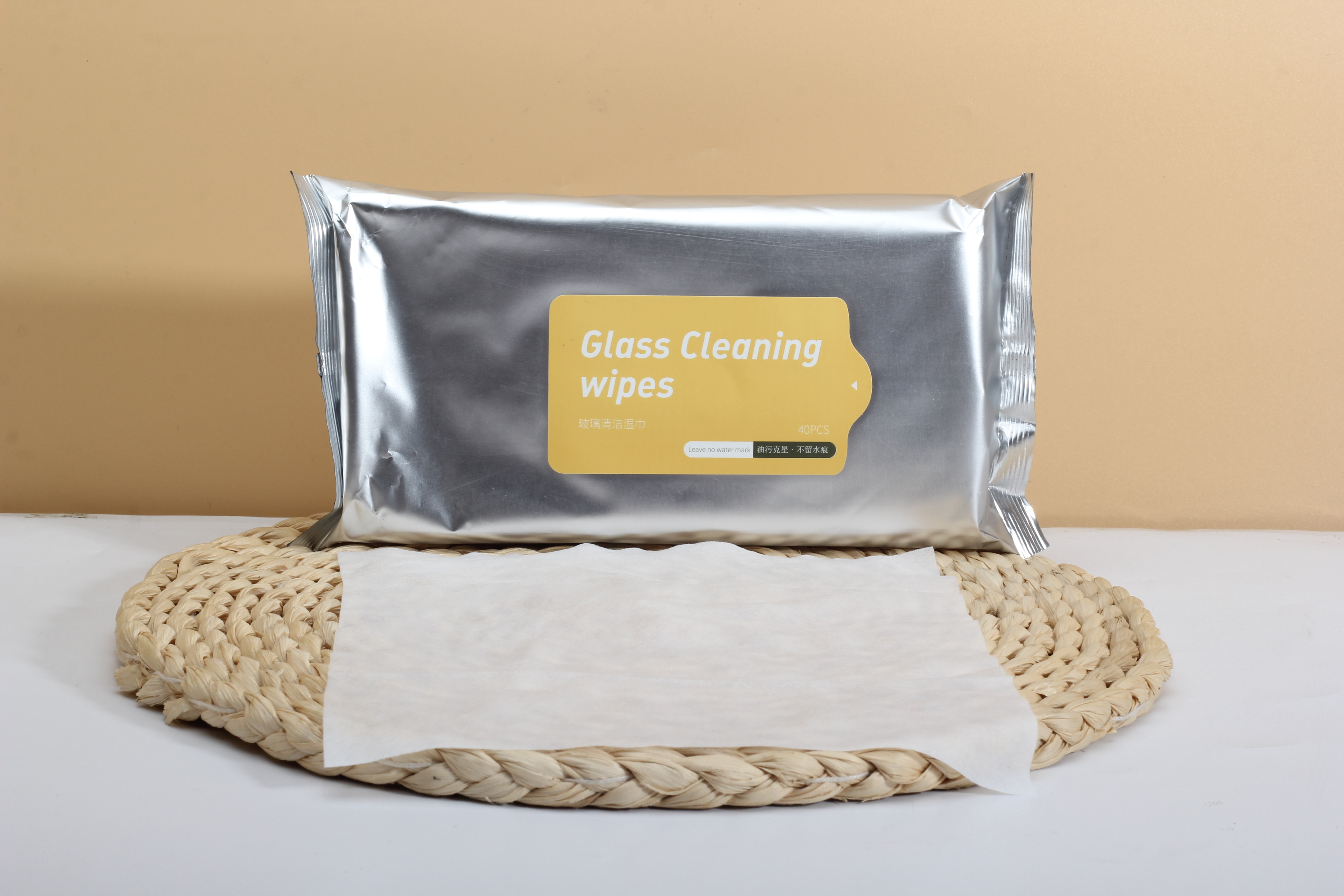 Wet Wipes Supplier Glass Cleaning Wipes Fresh Scented Non-Alcoholic