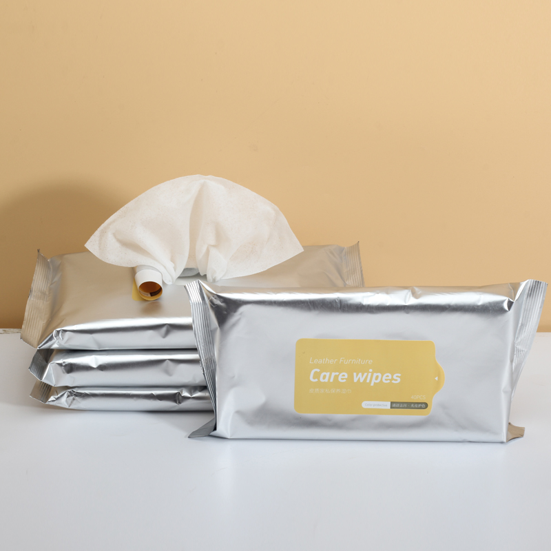 Wet Wipes Manufacturer Housewhole Leather Furniture Polish&Care Wipes
