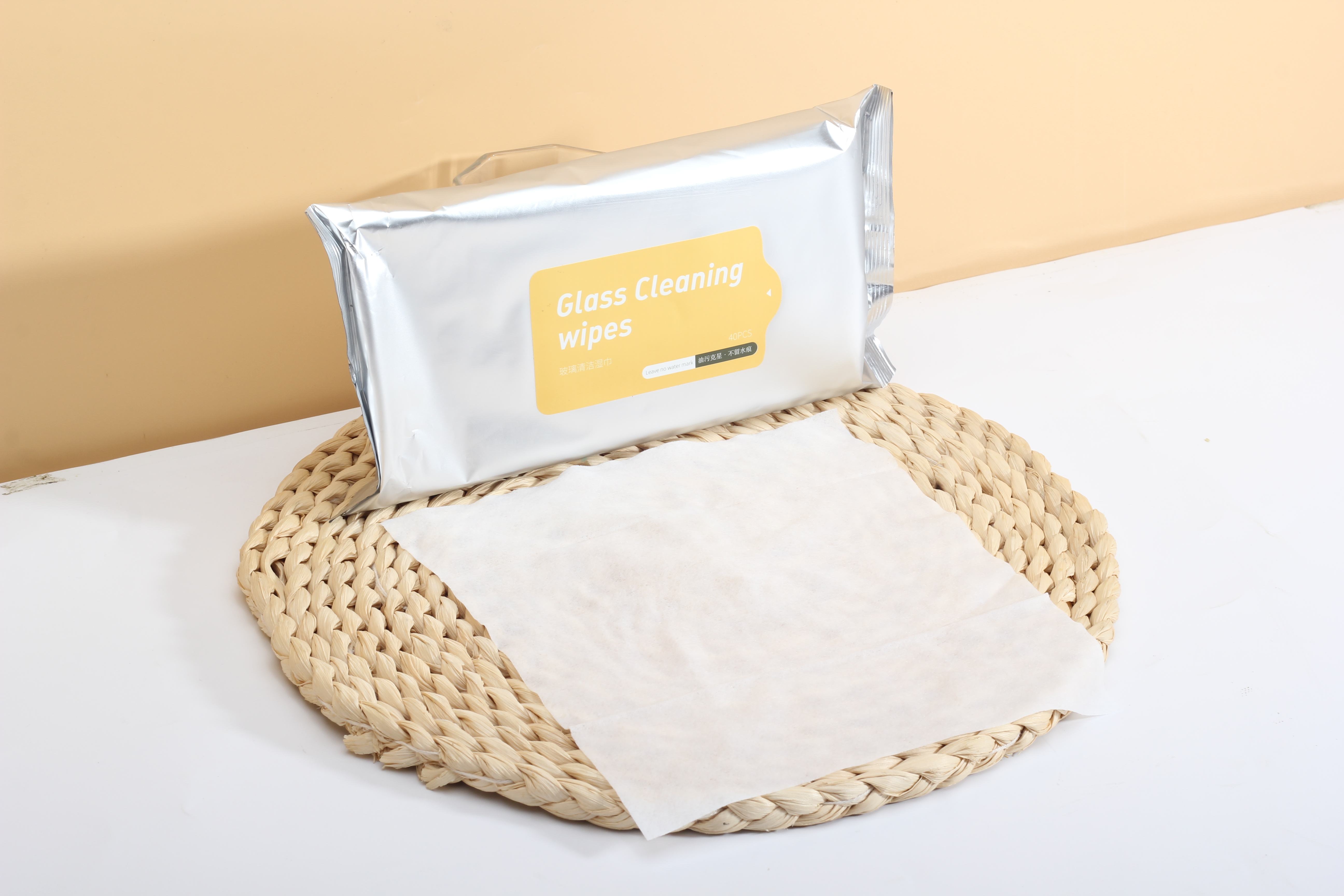 Wet Wipes Supplier Glass Cleaning Wipes Fresh Scented Non-Alcoholic