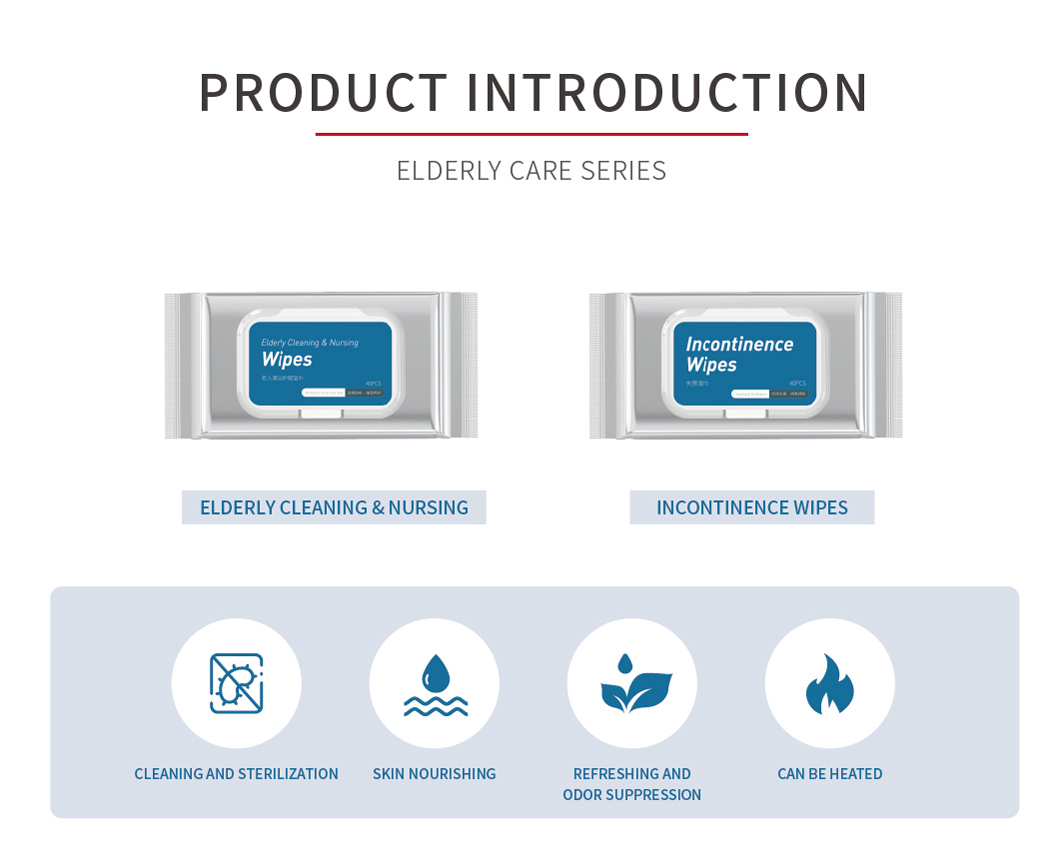 Incontinence Wipes China Wet Wipes Manufacturer Used for The Elder,