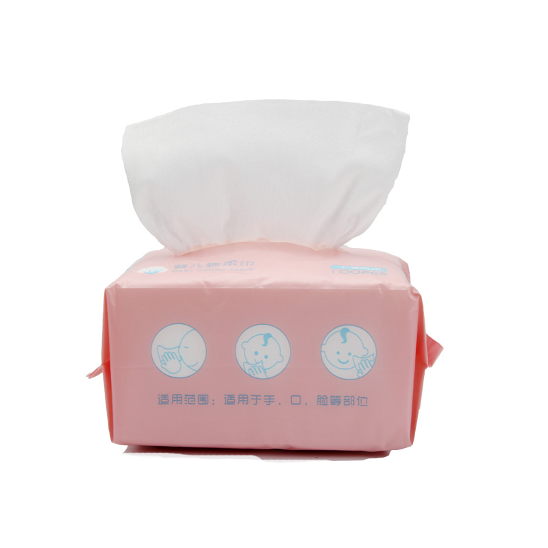 Cotton Tissues for Baby Sensitive Skin Care and Removing Face Eye - OEM Dry Tissue