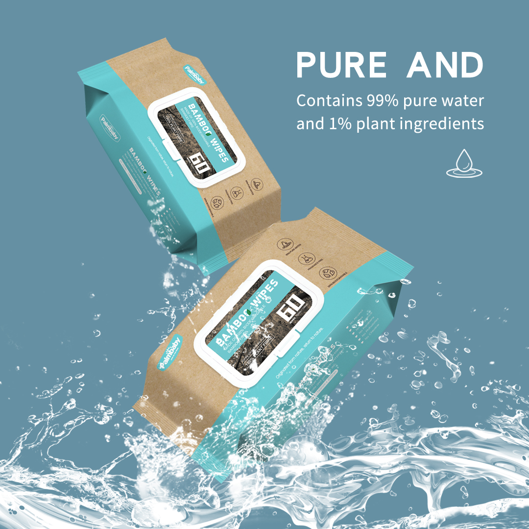 Biodegradable wet wipes manufacturer baby bamboo wet wipes water wipes baby