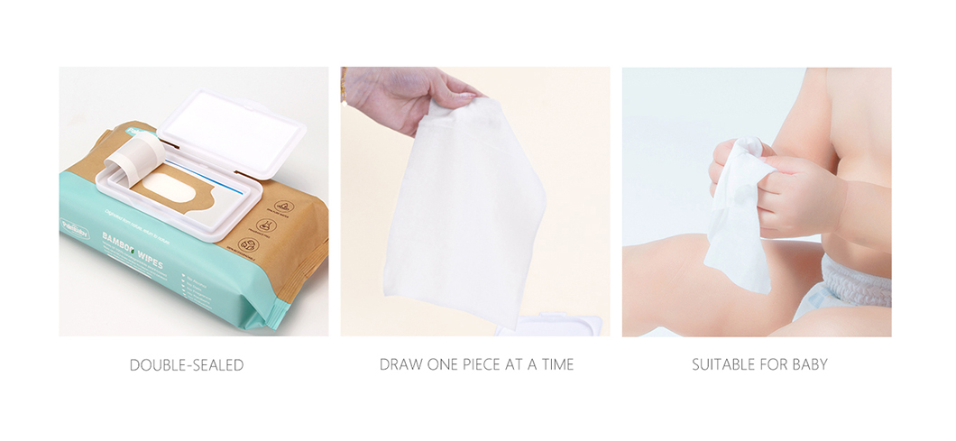 Wet Wipes Contract Manufacturing Biodegradable Bamboo Wipes Natural - OEM Baby Wipes