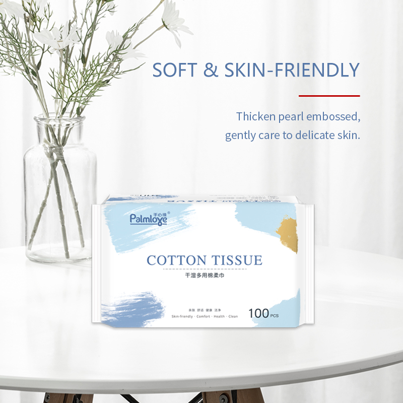 Cotton tissue larger thicker cleaning tissue soft touch - OEM Facial Tissue