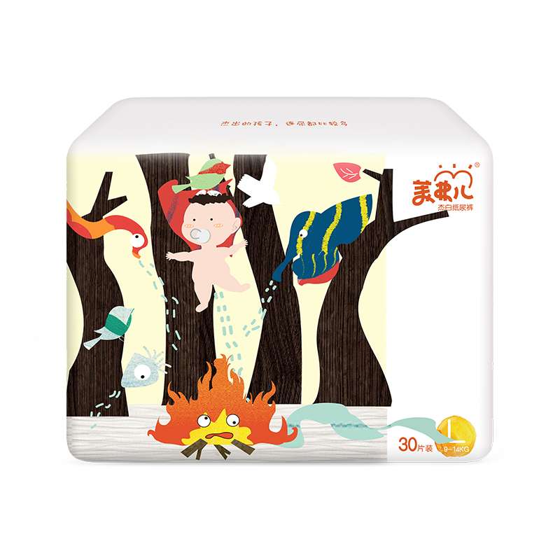 Ultra thin and soft Meifuer baby diapers private label diaper manufacturer