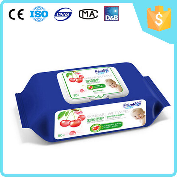 Wet Wipe Supplier Food grade baby wet wipes alcohol free 80 counts