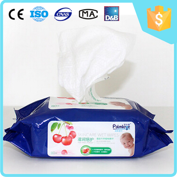Wet Wipe Supplier Food grade baby wet wipes alcohol free 80 counts