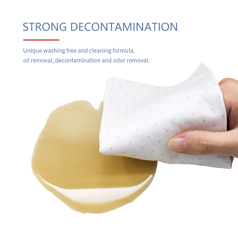 Wet wipe supplier kitchen oil remove wipes ginger ingredient odor remove wipes