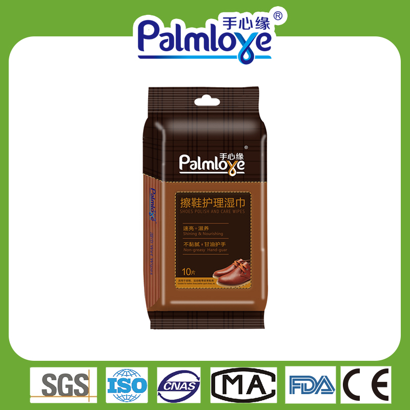 Wet Wipes Manufacturers Leather shoes Polish&Care&Cleaning Wipes