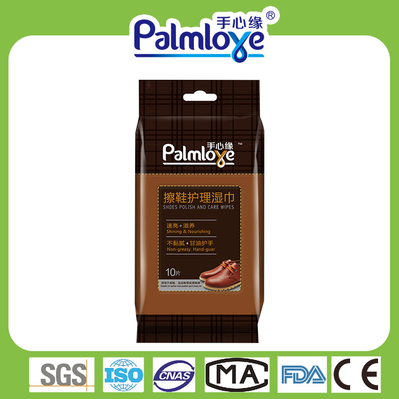 Wet Wipes Manufacturers Leather shoes Polish&Care&Cleaning Wipes