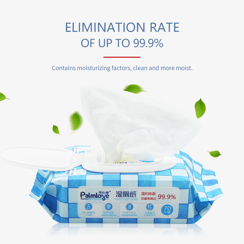 Oem wet wipes flushable moisture factory price natural flushable
