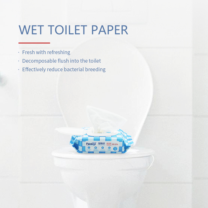 Oem wet wipes flushable moisture factory price natural flushable