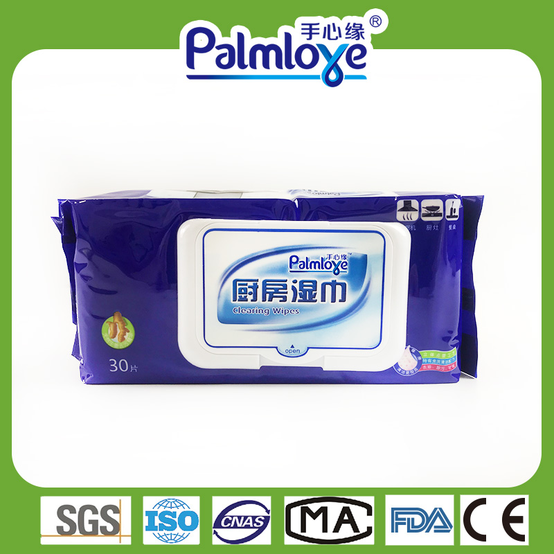 Wet wipes oem kitchen mess cleaning wipe odor remove dusters ginger ingredient