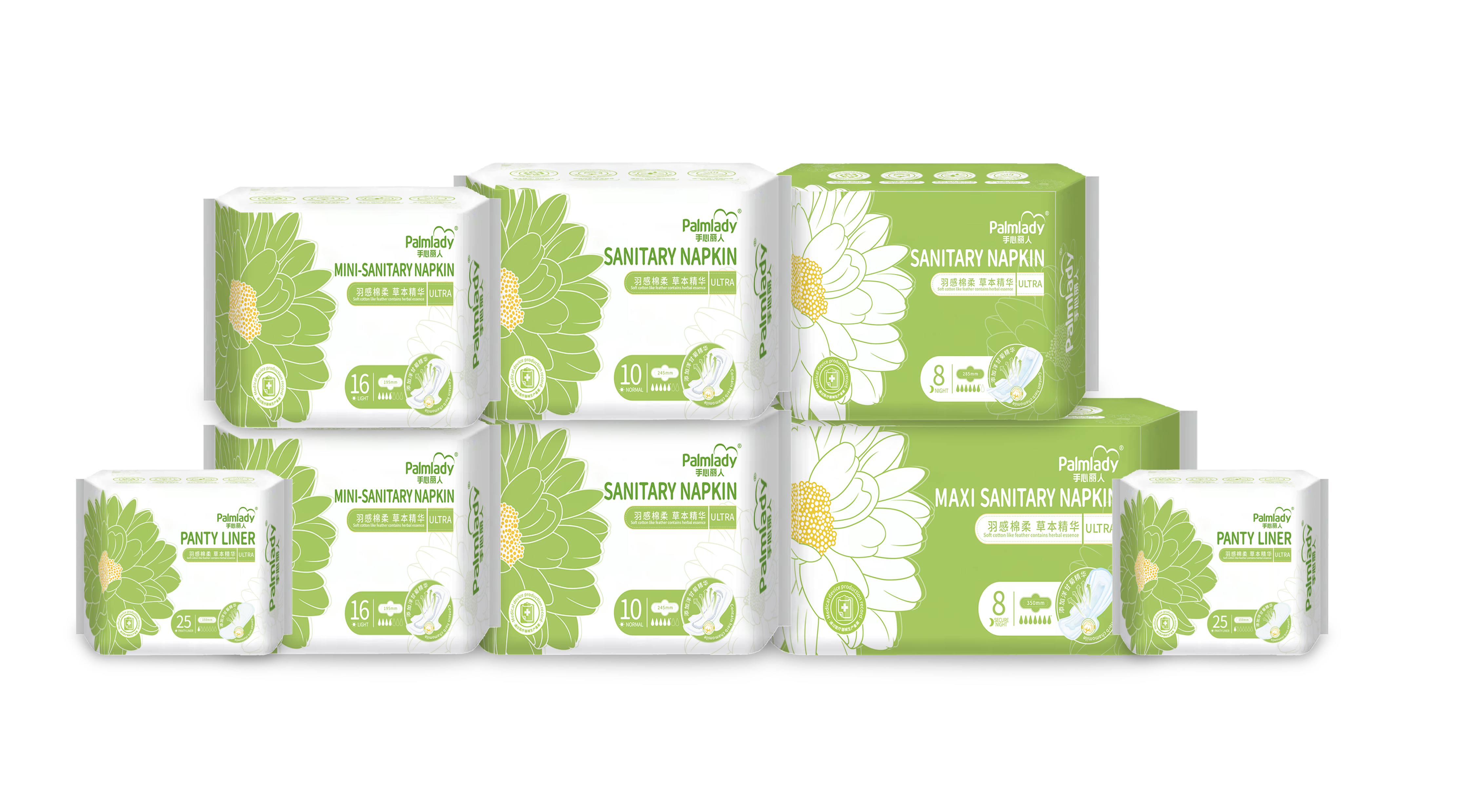 Ultra thin sanitary napkin Manufacturer and breathable Palmlady