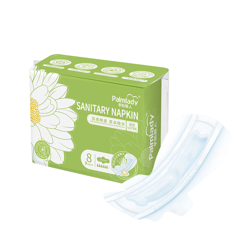 Sanitary napkin factory contain herbal essence soft and dry sanitary napkinsf