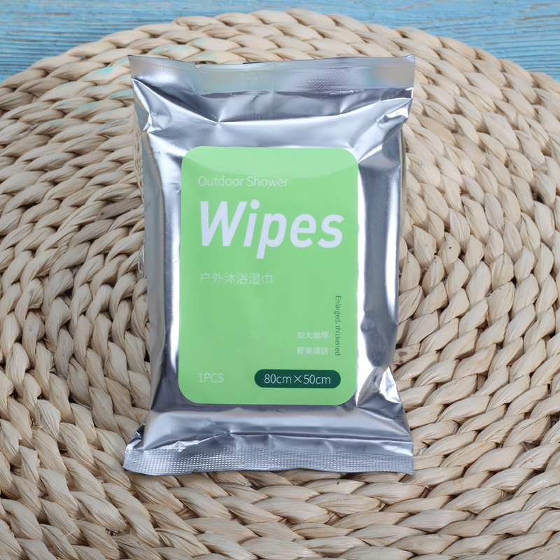 Wet wipes suppliers organic bamboo fibre outdoor shower wipes