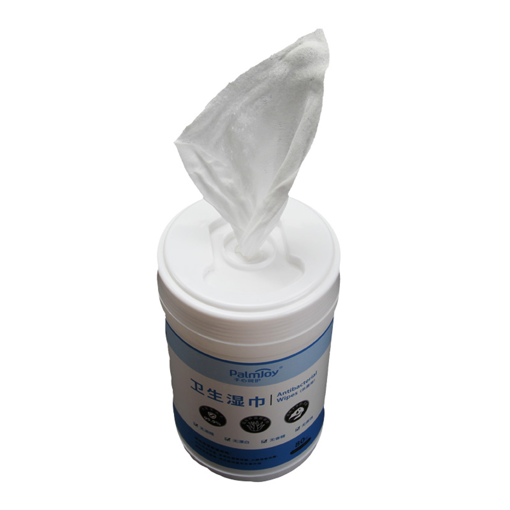 Palmjoy wet wipes supplier canister packed disinfectant wet wipes