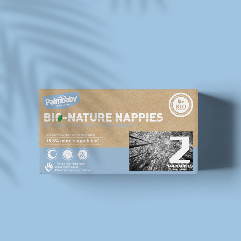 Palmbaby biodegradable bamboo diaper manufacturer export to Australia