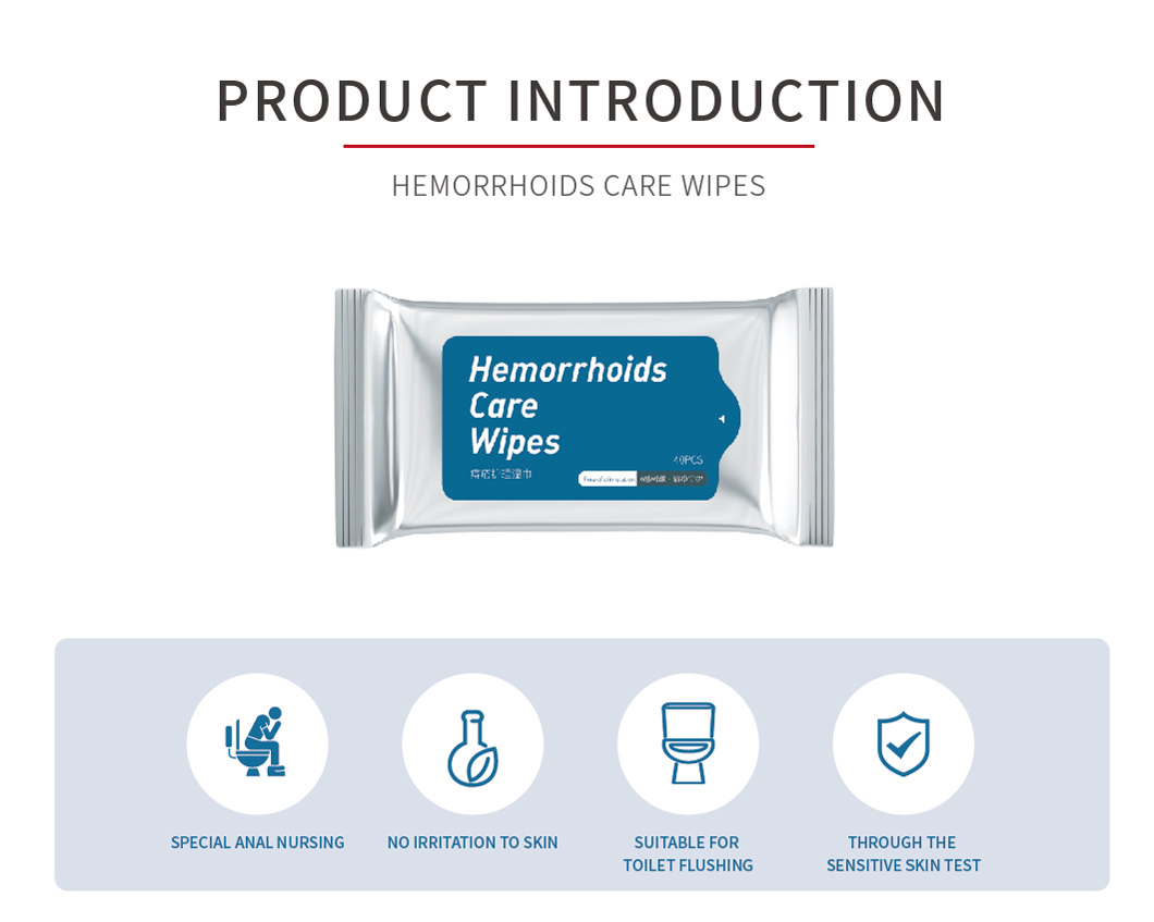 Plastic Free Wet Wipe Manufacturer Haemorrhoids Cleaning& Care