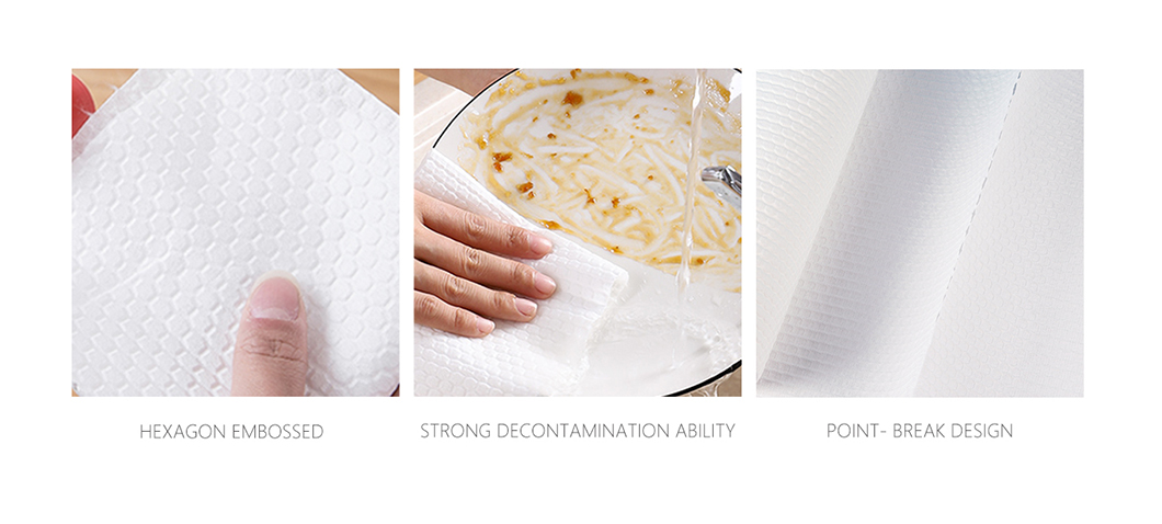 Oem Wet Wipes Large Size Washable Reusable Towel for Kitchen Cleaning