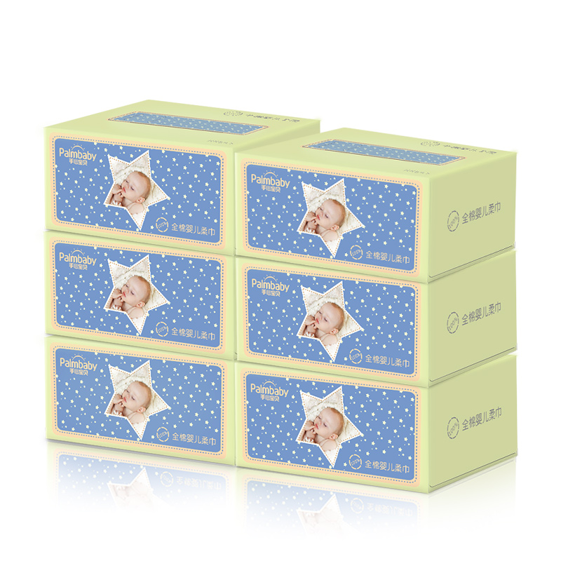 Delicate and smooth touch baby cotton wipes dry wipes - OEM Dry Tissue