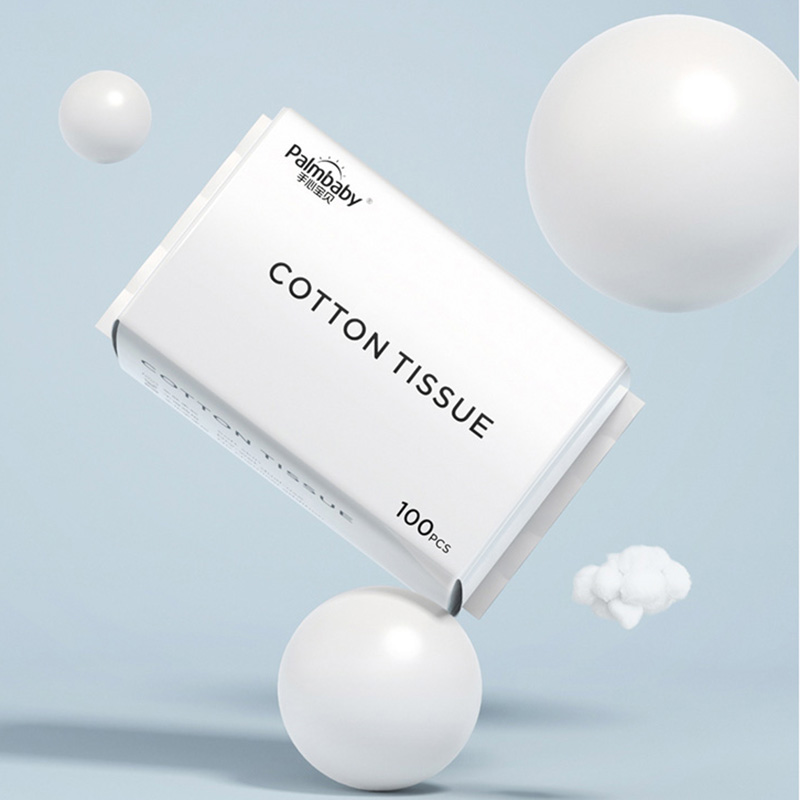 Palmbaby soft dry wipes pure cotton cleaning tissue - OEM Dry Tissue