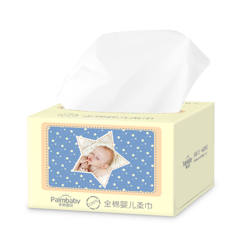Delicate and smooth touch baby cotton wipes dry wipes - OEM Dry Tissue