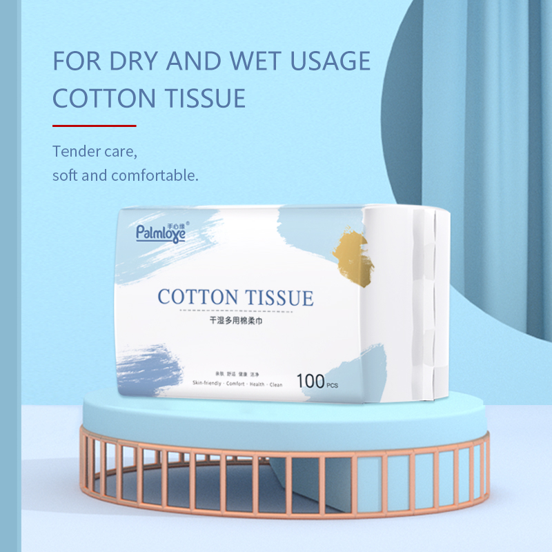 Cotton Facial Dry Wipes 100 Count, Deeply Cleansing Disposable Face - OEM Baby Wipes OEM
