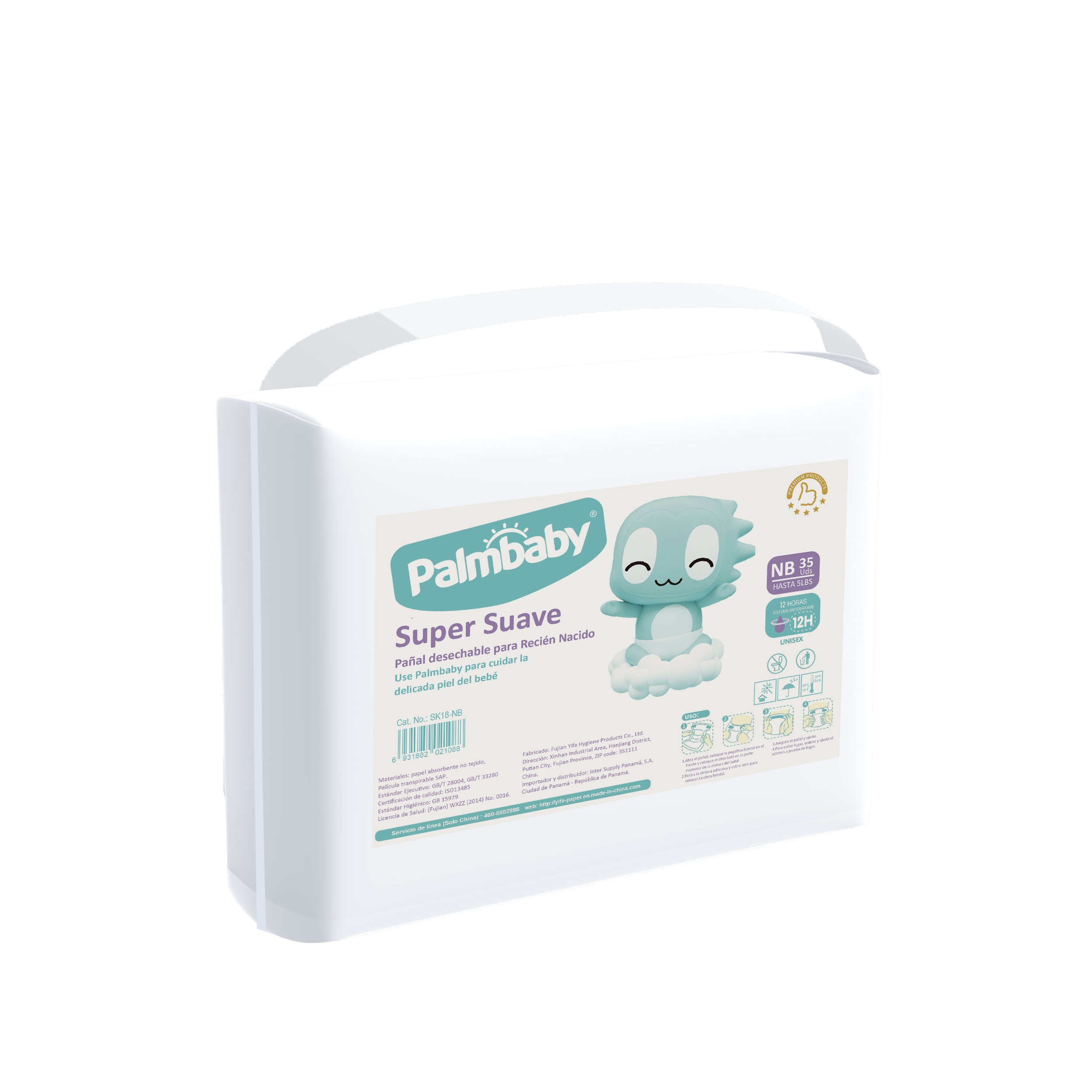 Palmbaby Disposable Baby Diaper Manufacturer SK18 Premium Quality Ultra Thin - OEM Baby diapers manufacturer