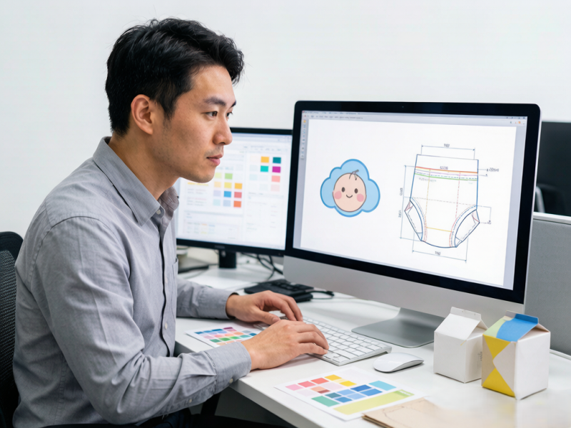 Custom-Logo Baby Diapers from a China OEM: Artwork Specs, MOQ Realities, and Trademark Traps